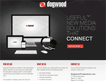 Tablet Screenshot of dogwoodproductions.com